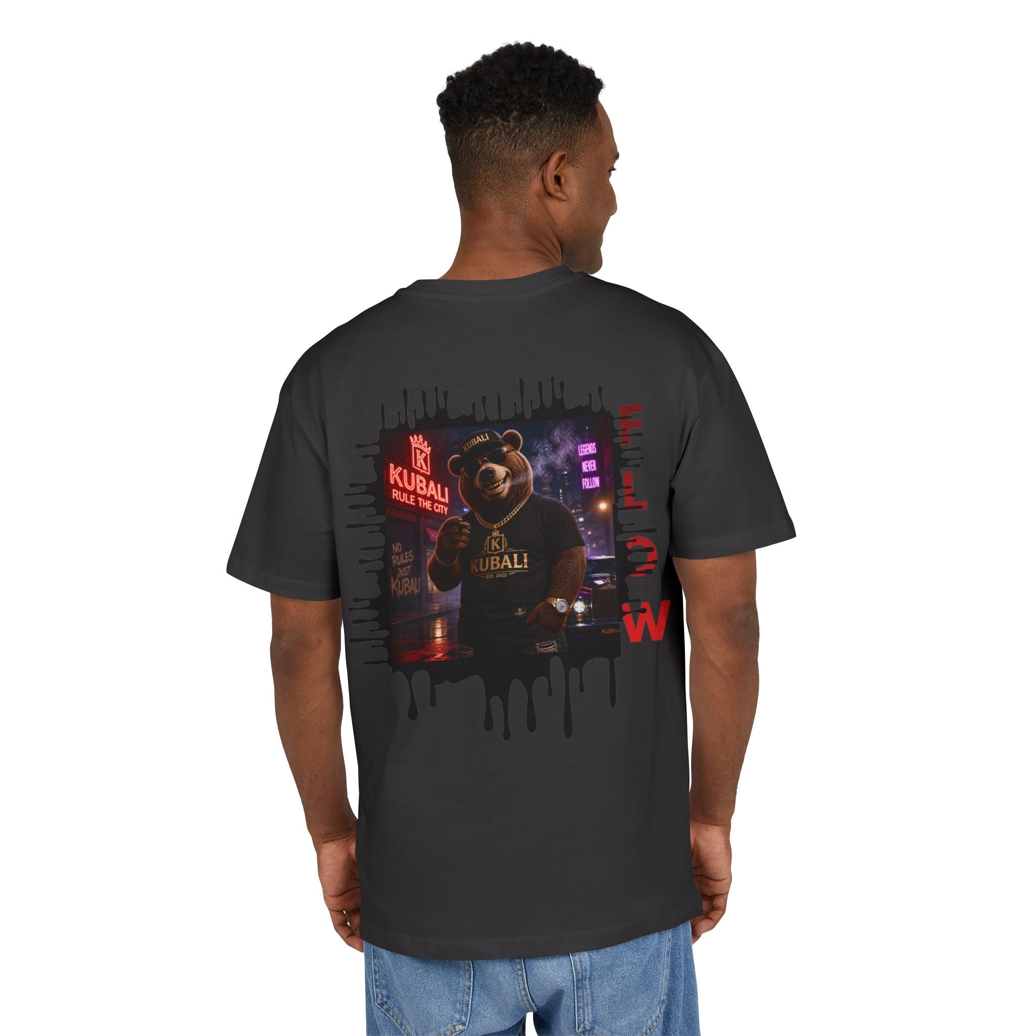 T-Shirt Oversize KUBALI — Graphique Ours | Streetwear Urbain