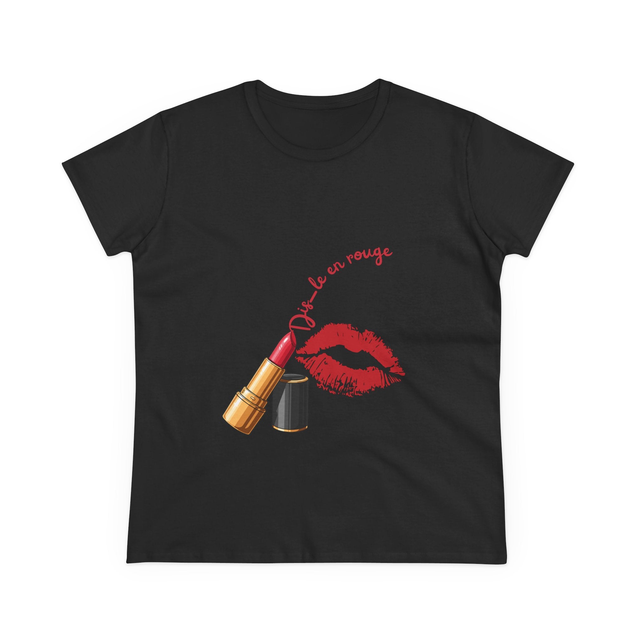 T-Shirt Kiss KUBALI – « Dis-le en rouge »