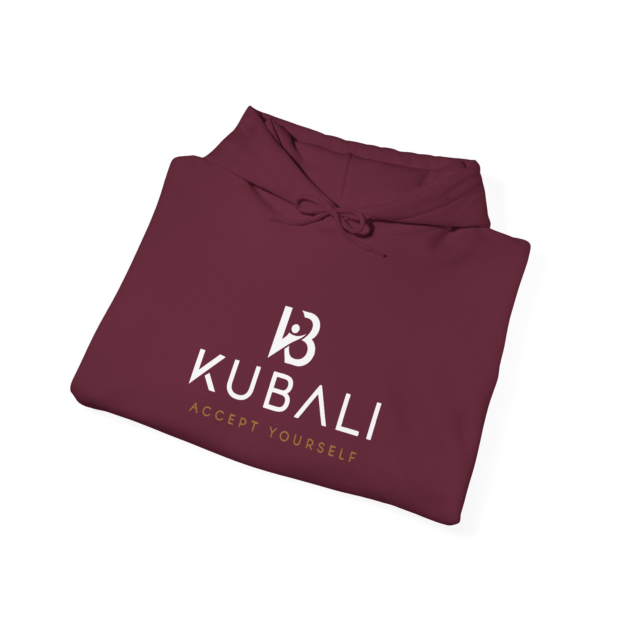 Kubali "Accept Yourself" Logo Hoodie — Noir Minimaliste