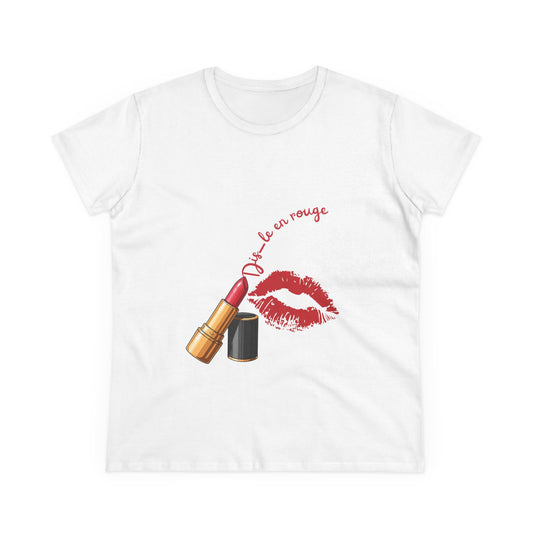T-Shirt Kiss KUBALI – « Dis-le en rouge »