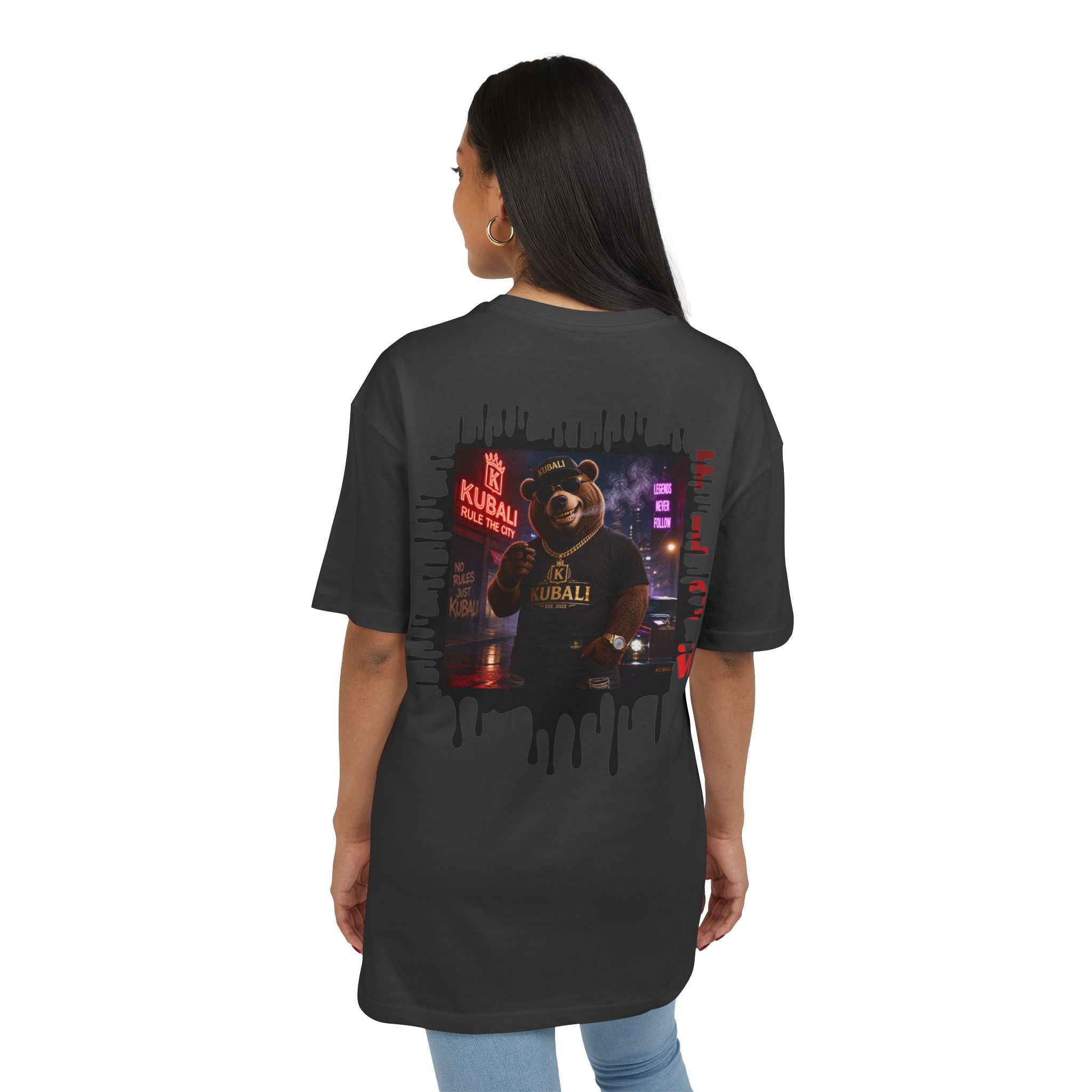 T-Shirt Oversize KUBALI — Graphique Ours | Streetwear Urbain