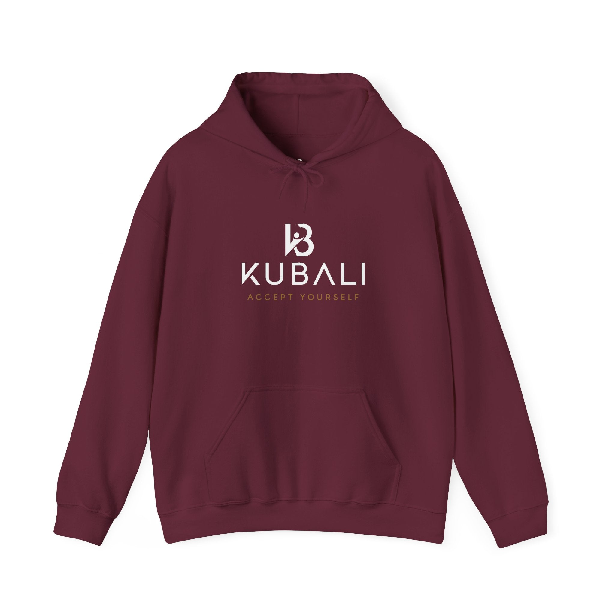 Kubali "Accept Yourself" Logo Hoodie — Noir Minimaliste