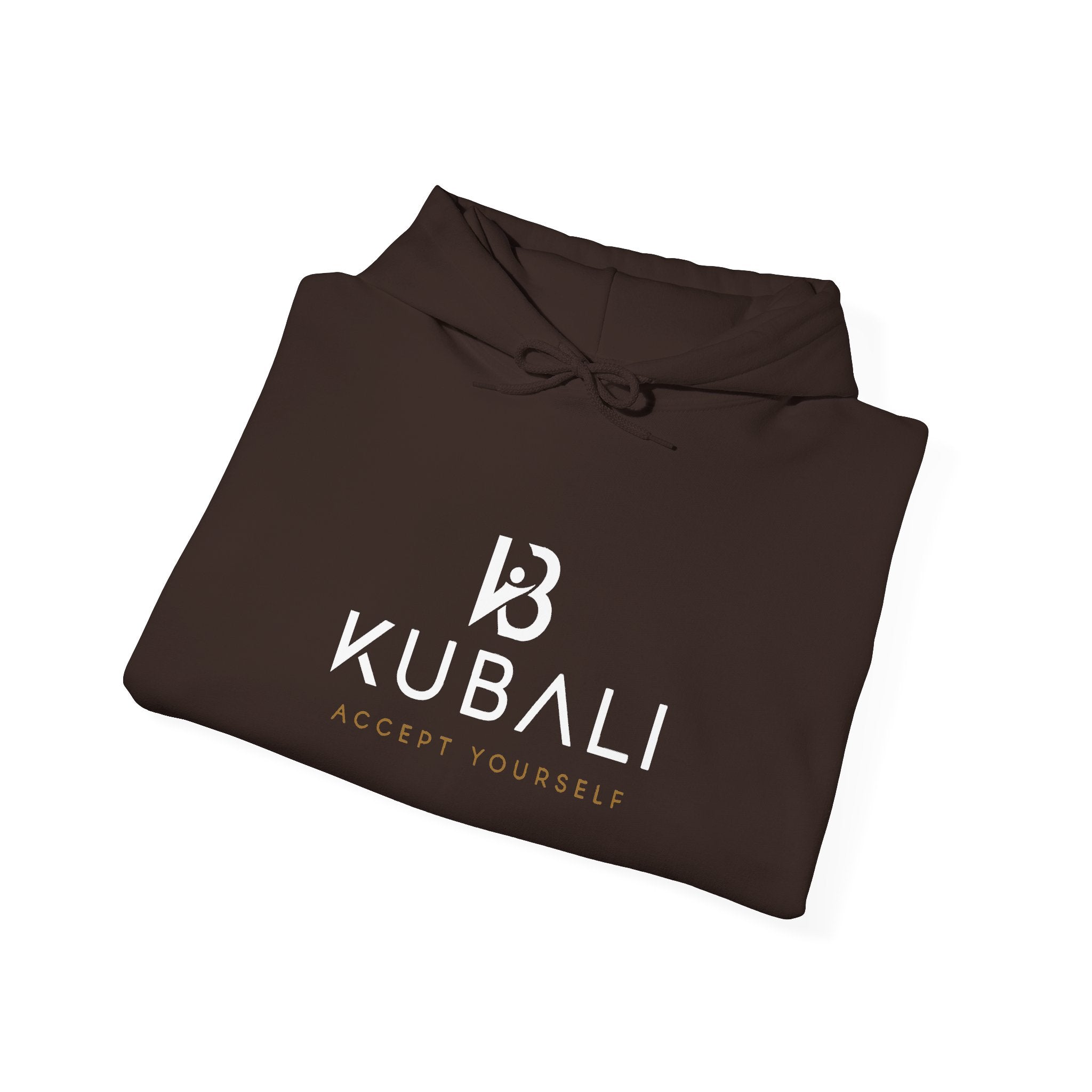 Kubali "Accept Yourself" Logo Hoodie — Noir Minimaliste