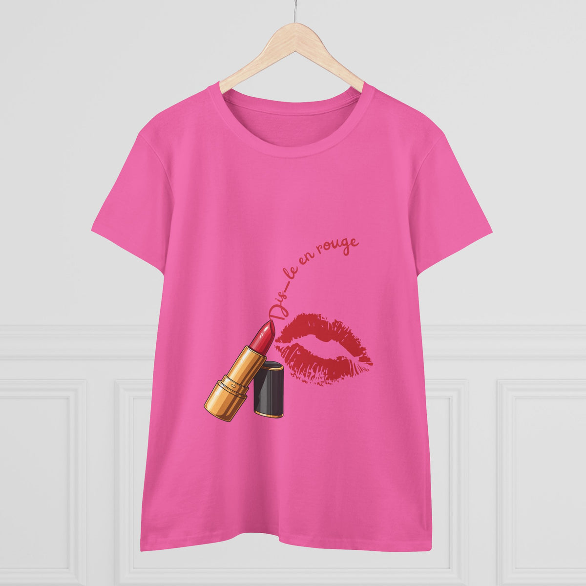 T-Shirt Kiss KUBALI – « Dis-le en rouge »