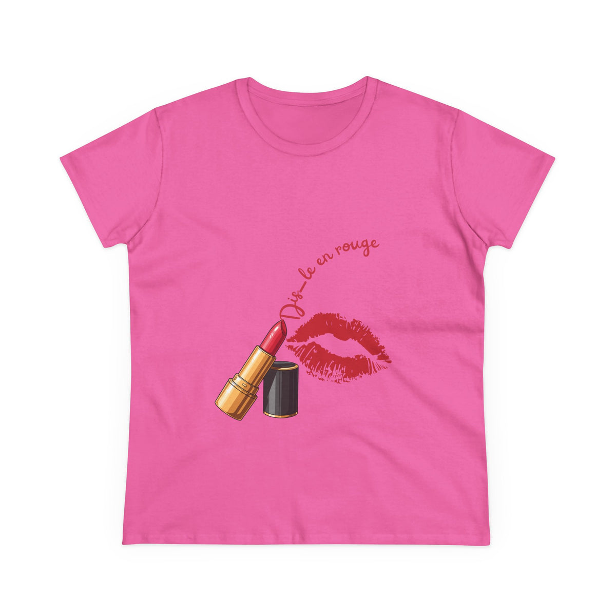 T-Shirt Kiss KUBALI – « Dis-le en rouge »