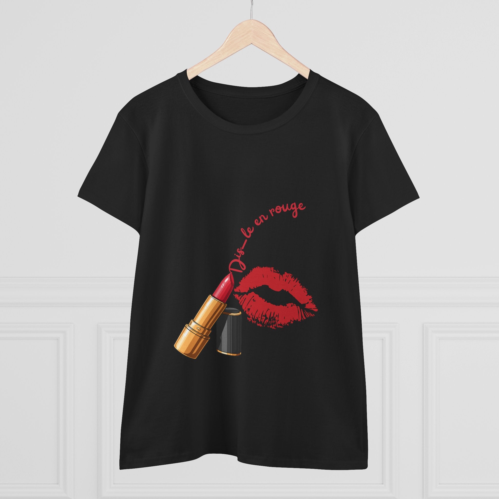 T-Shirt Kiss KUBALI – « Dis-le en rouge »