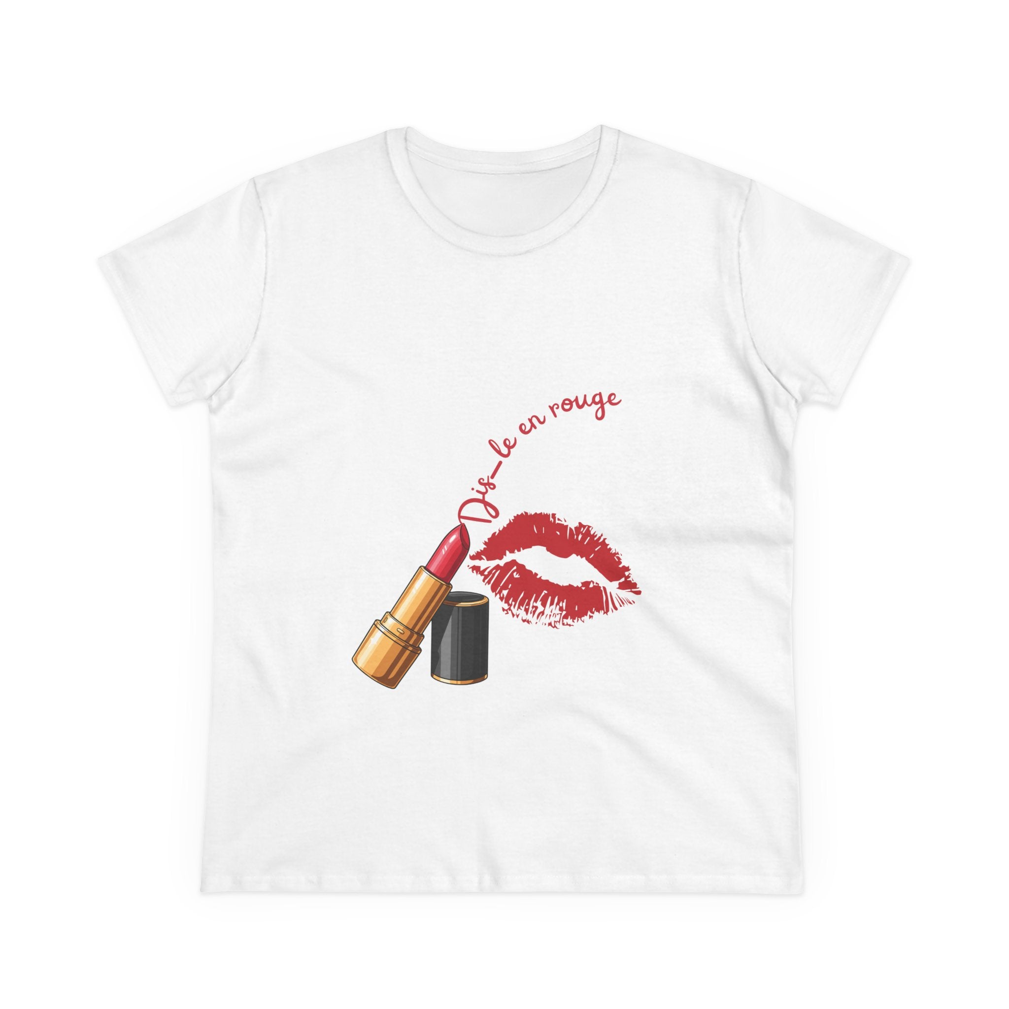T-Shirt Kiss KUBALI – « Dis-le en rouge »