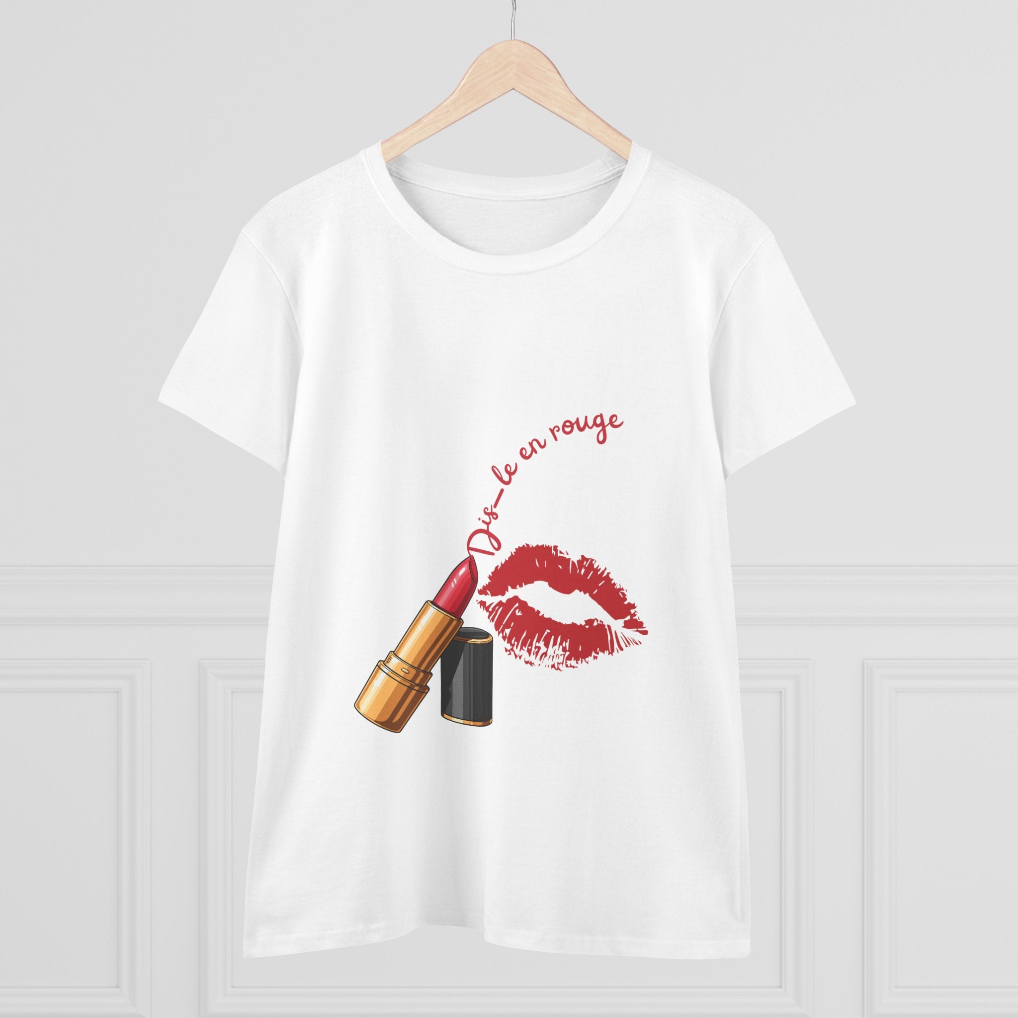 T-Shirt Kiss KUBALI – « Dis-le en rouge »