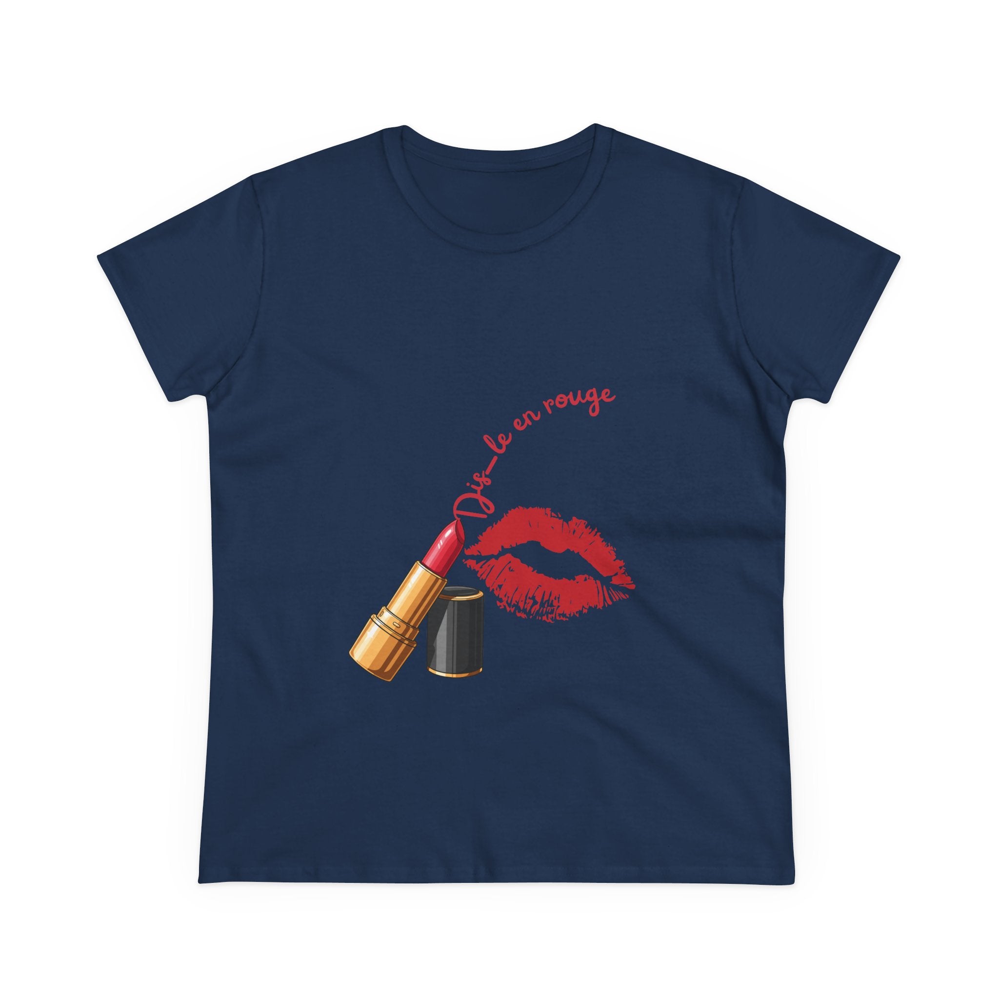 T-Shirt Kiss KUBALI – « Dis-le en rouge »