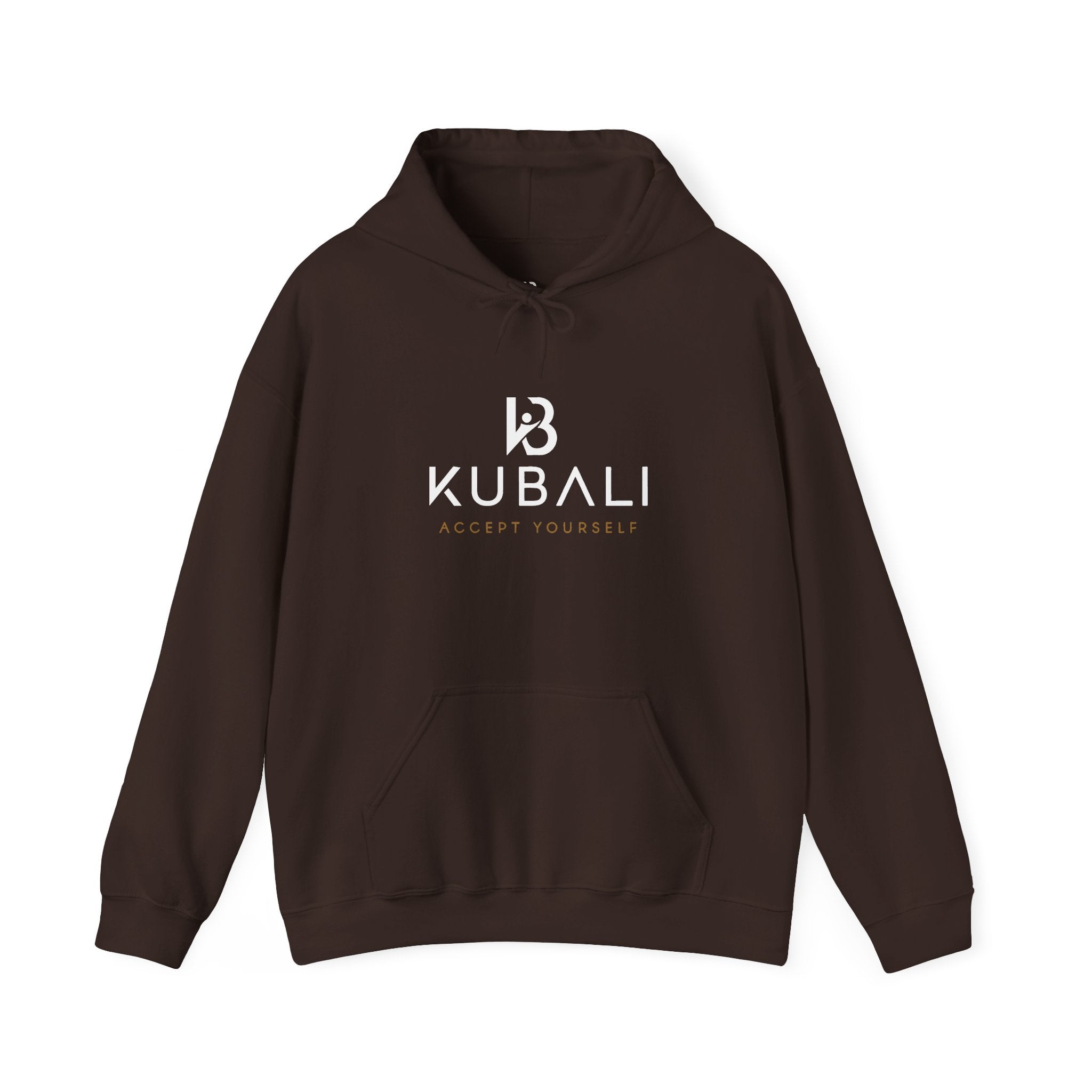 Kubali "Accept Yourself" Logo Hoodie — Noir Minimaliste