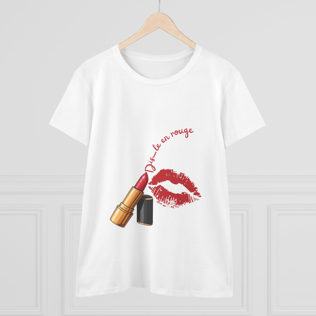 T-Shirt Kiss KUBALI – « Dis-le en rouge »